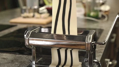 Chef rolling out the dough. Stock Footage 146880162