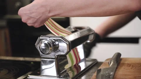 Chef rolling out the dough Stock Footage 147571792