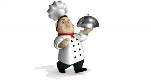 Chef run Stock Footage