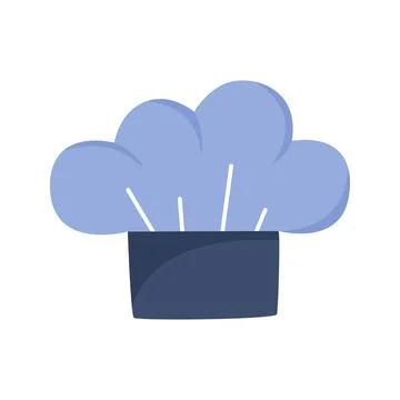 Chef s hat isolated on white background Illustrazione stock