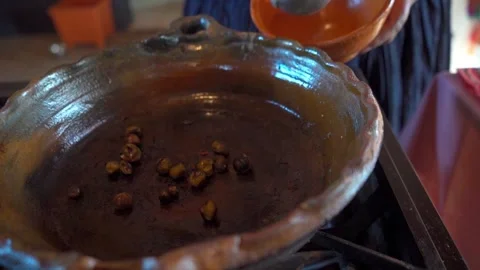 Chef Serving Roasted Tomatoes Stock Footage 293162323