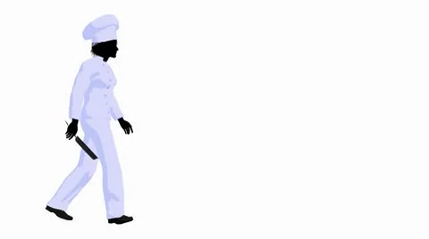 Chef with a skillet Stock Footage 8916732