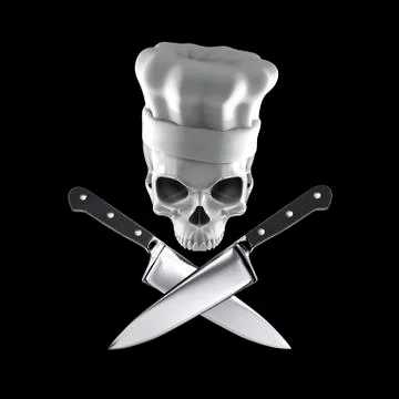 Chef skull concept Illustrazione stock