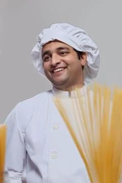 Chef smiling Foto stock