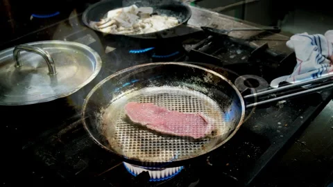 Chef at the Stove Stock Footage 244467551