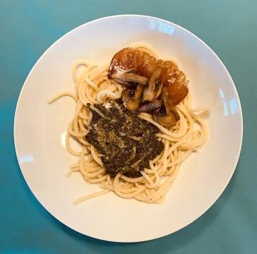 Chef-style spaghetti Stock Photos