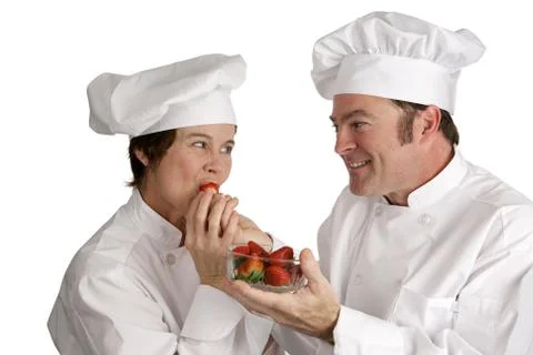 Chef Tasting Ingredients Stock Photos
