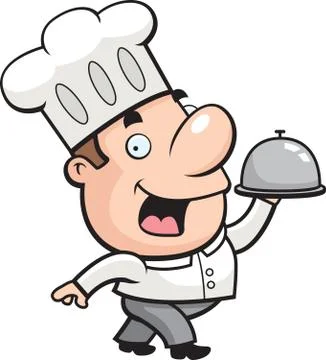 Chef Tray Stock Illustration