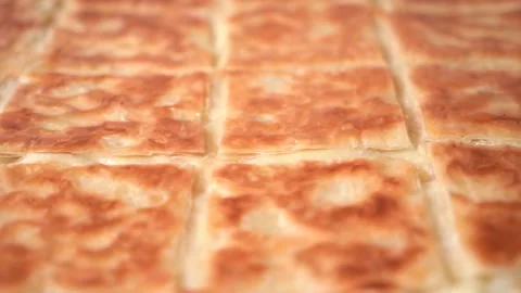 Chef Turkish is making water pastry. Stock Footage 150091910