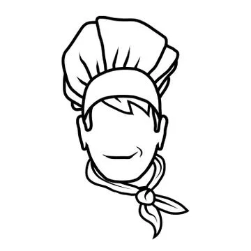 Chef in uniform. Cook logo. Chef Hat. Professional chef. Stock Illustration
