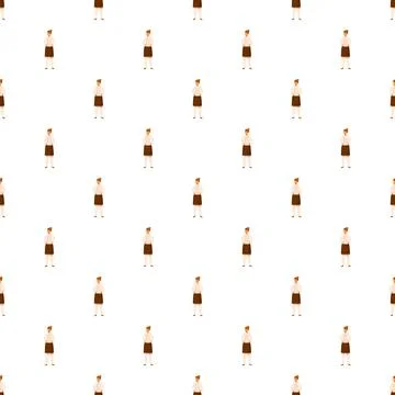 Chef uniform pattern creating a seamless background Stockillustratie