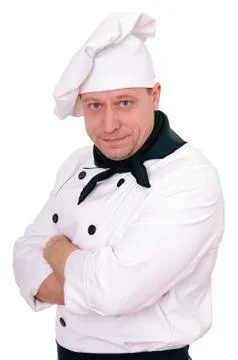 Chef in the uniform Stock Photos