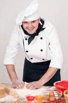 Chef in uniform Stock Photos