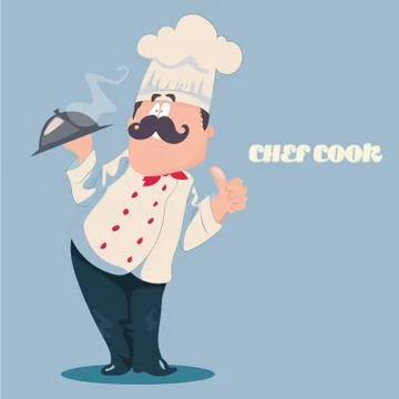 Chef vector cartoon character Stock Illustration