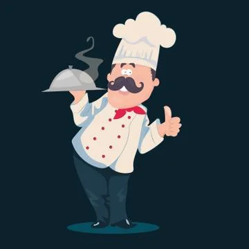 Chef vector cartoon character Stock Illustration
