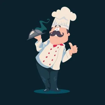 Chef vector cartoon character Stock Illustration