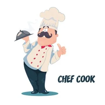 Chef vector cartoon character Stock Illustration