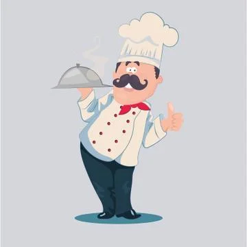 Chef vector cartoon character Stock Illustration