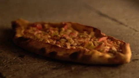 Chef who makes Turkish lahmacun and pita. Stock Footage 150093497