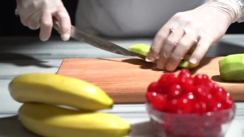 Chef who prepares birthday cake. Stock Footage 150088265