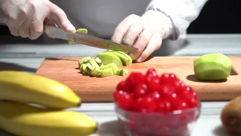 Chef who prepares birthday cake. Stock Footage 150088357