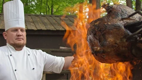 Chef at work Stock Footage 112948880