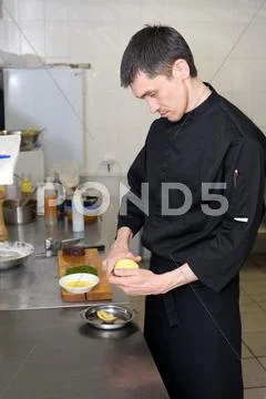 Chef at work Stock Photos