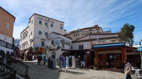 Chefchaouen cityscape Stock Photos