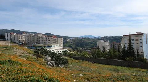 Chefchaouen cityscape Stock Photos