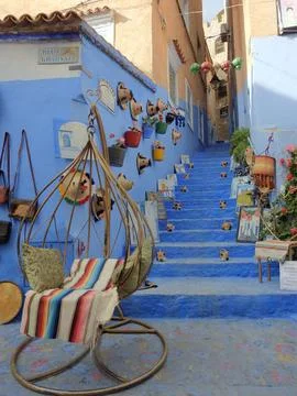 Chefchaouen streets Stock Photos