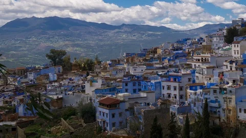 Chefchaouene closeup1-SM Video stock 106239065