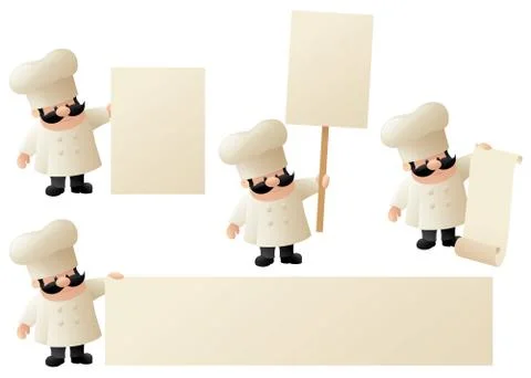 Chef's announcement Stock Illustration