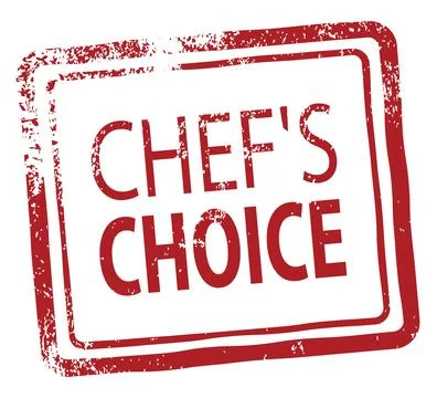 Chef's choice rubber stamp Stock Illustration