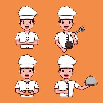 Chef's collection design, vector illustration Stock Illustration