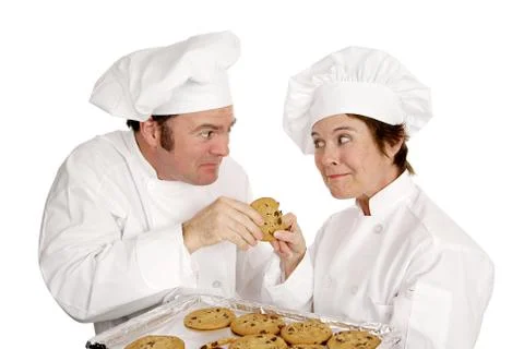 Chefs Fight for Cookie Foto stock
