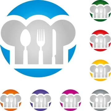 Chef's hat, baker, cook, logo Stock Illustration