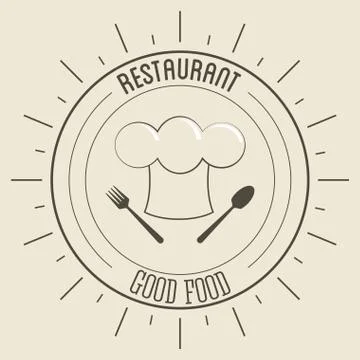 Chefs hat icon. Menu and food design. Vector graphic Stock Illustration