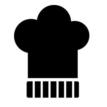 Chefs Hat Icon Vector Stock Illustration