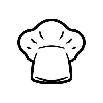 Chef's hat isolated. kitchener cap. Vector illustration Stock Illustration
