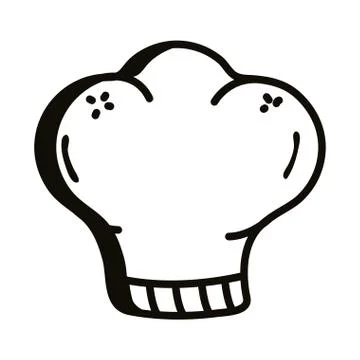 Chefs hat line style icon vector design Stock Illustration