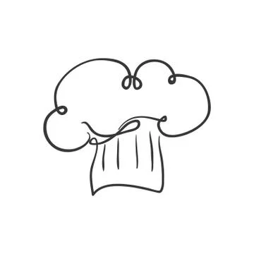Chefs hat menu kitchen restaurant icon. Vector graphic Stock Illustration