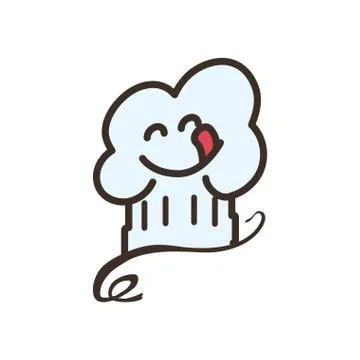 Chefs hat menu kitchen restaurant icon. Vector graphic Stock Illustration