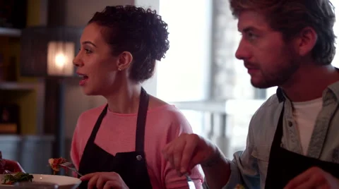 Chefs having lunch. Stock Footage 64117848
