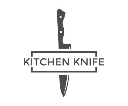 Chef's kitchen knife isolated on white background vector design. Stock Illustration