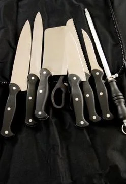 Chef's knife set Stock Photos