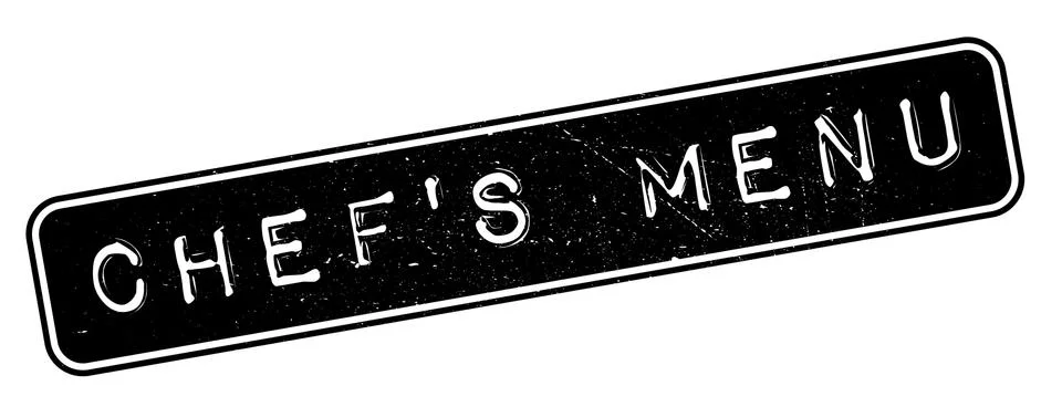 Chef'S Menu rubber stamp Stock Illustration