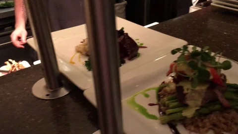 Chefs Working in Kitchen from Above 스톡 동영상 82212480