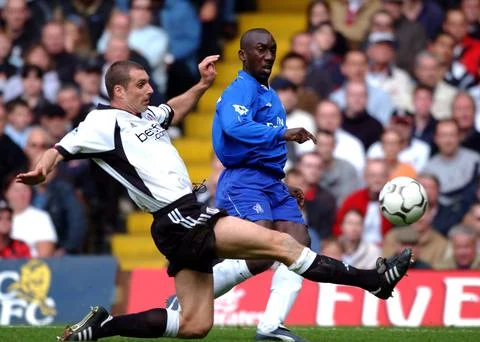 Chelsea 1 Fulham 1 - 26 Apr 2003 Stockfoto's