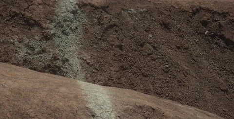 Cheltenham Badlands is a small example of badlands formation in Caledon, Ontario Stock Footage 54721357