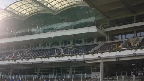 Cheltenham Racecourse Empty Stand 库存影片 129972502